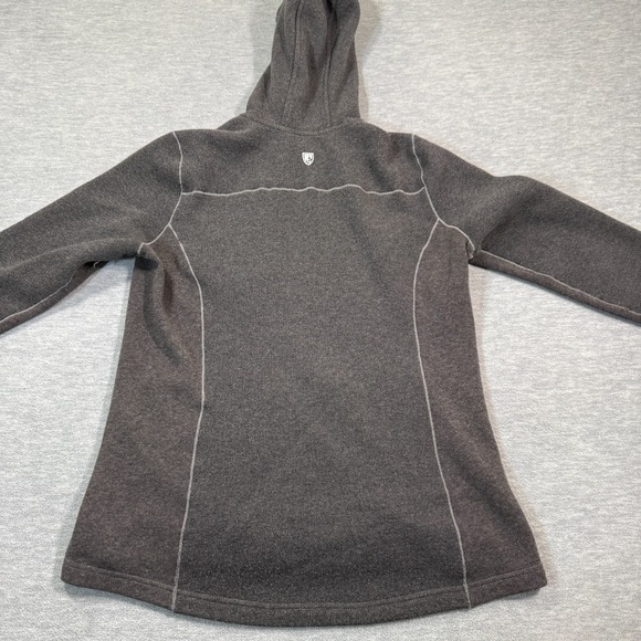 Kuhl Revive Hoodie Womens Large Gray Fleece 4365 Hooded Jacket Full Zip - Picture 9 of 12